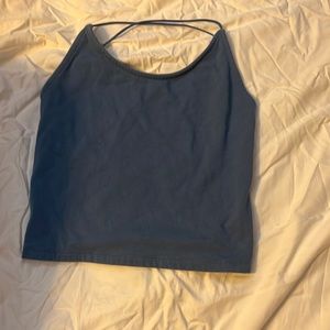 Tank top with open back